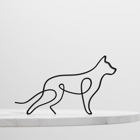 German Shepherd  - Line Art Figure