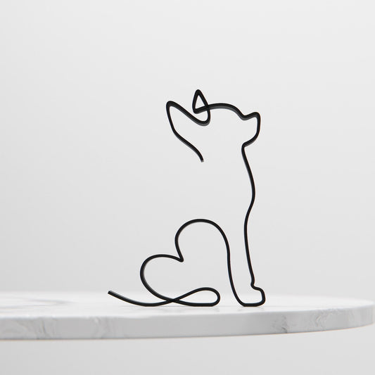 Chihuahua 02  - Line Art Figure