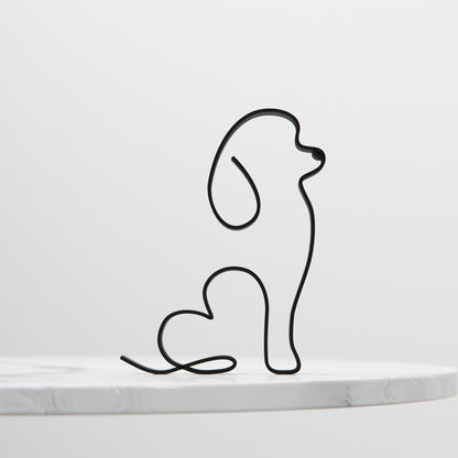 Poodle  - Line Art Figure