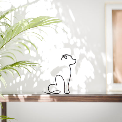 American Pitbull Terrier  - Line Art Figure