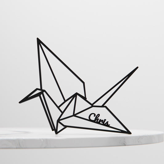 Origami Bird - Customized Line Art Figure