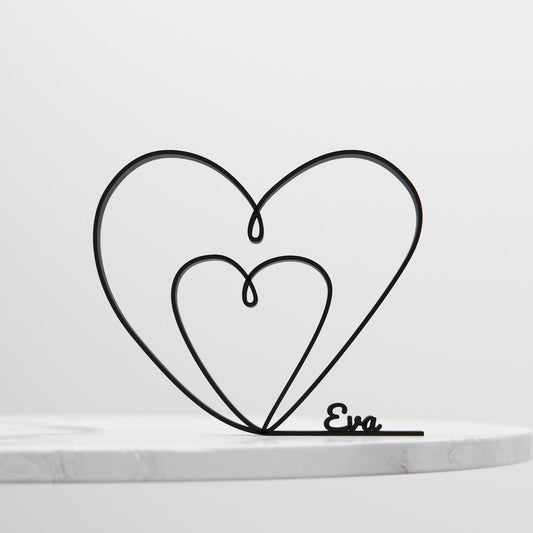 Heart - Customized Line Art Figure