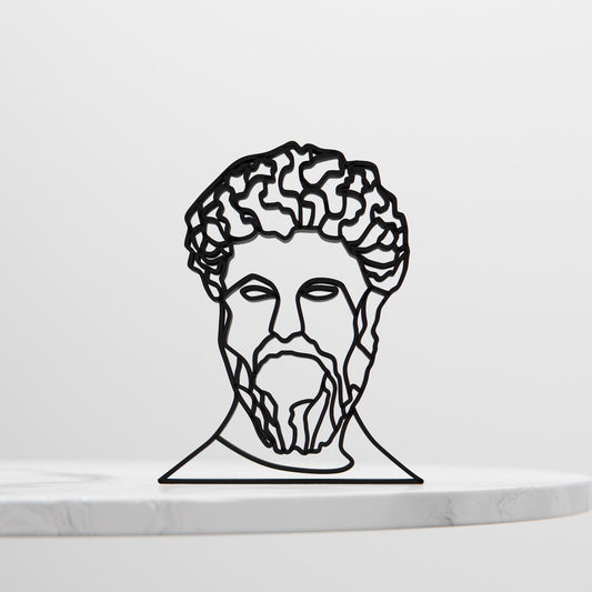 Marcus Aurelius - Line Art Figure