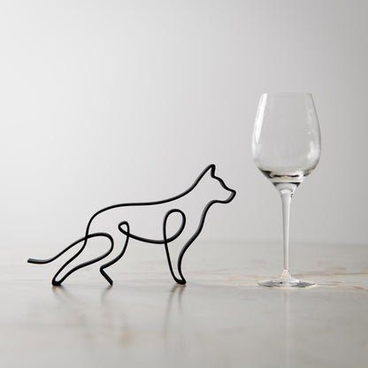 German Shepherd  - Line Art Figure