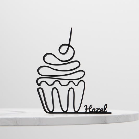 Cupcake - Customized Line Art Figure