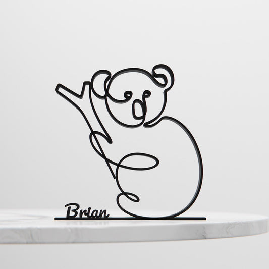 Koala - Customized Line Art Figure