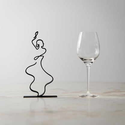 Flamenco Dancer - Customized Line Art Figure