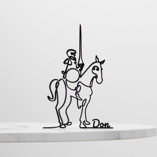 Don Quijote - Customized Line Art Figure