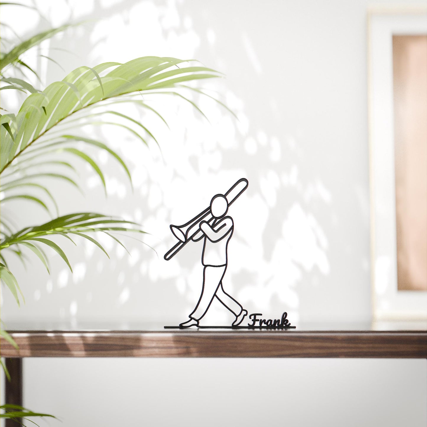 Trombone Player - Customized Line Art Figure