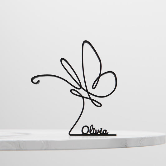 Butterfly - Customized Line Art Figure