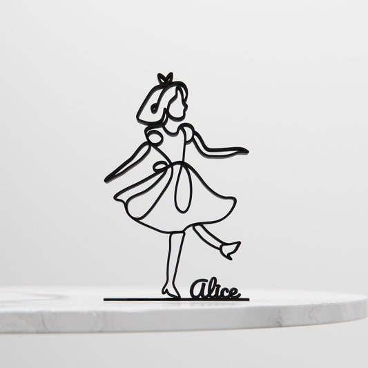 Alice - Customized Line Art Figure