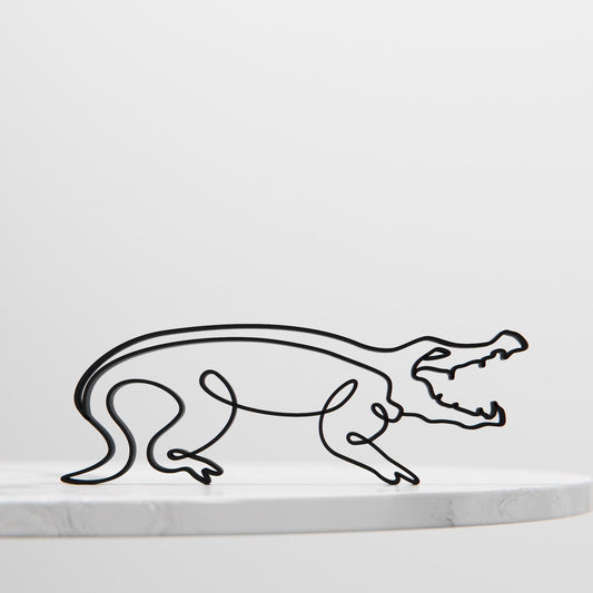 Crocodile - Line Art Figure