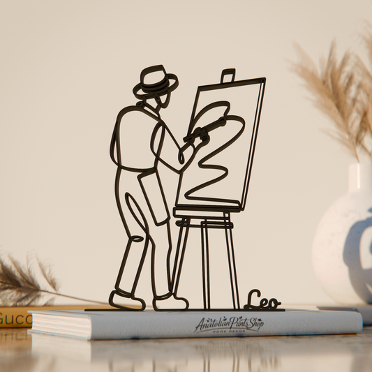 Painter - Customized Line Art Figure