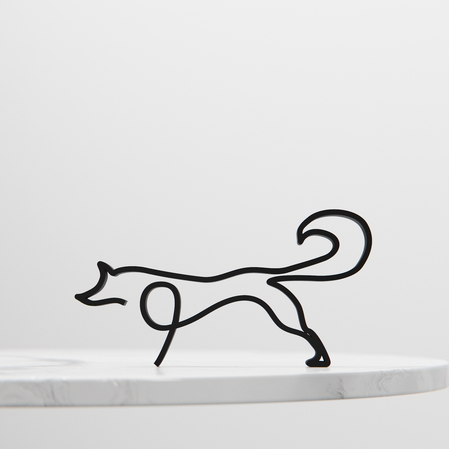 Picasso's Fox - Line Art Figure