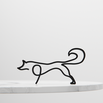 Picasso's Fox - Line Art Figure