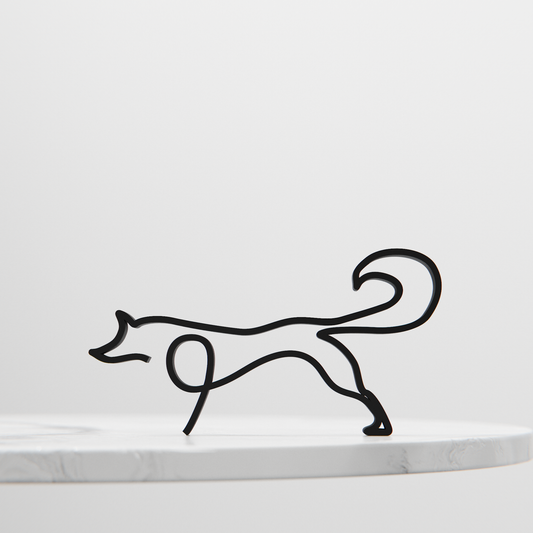 Picasso's Fox - Line Art Figure