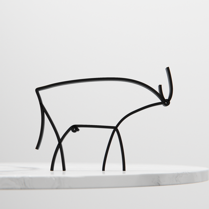 Picasso's The Bull - Line Art Figure