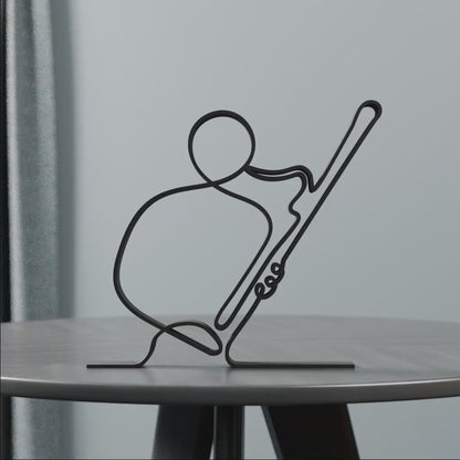 Bassoon Player - Customized Line Art Figure