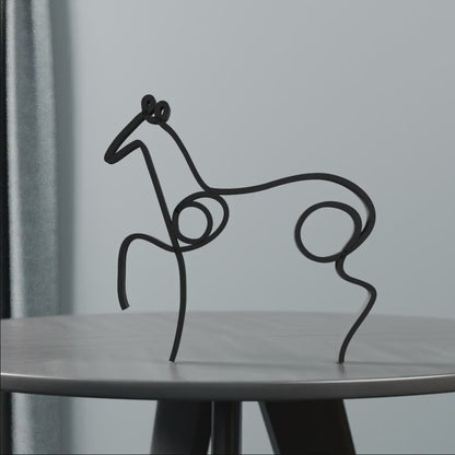 Picasso's Horse - Line Art Figure