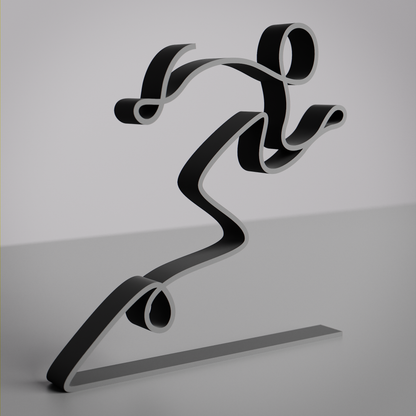 Runner/Sprinter - Customized Line Art Figure