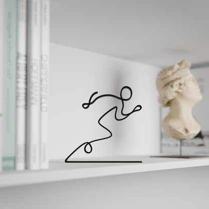 Runner/Sprinter - Customized Line Art Figure