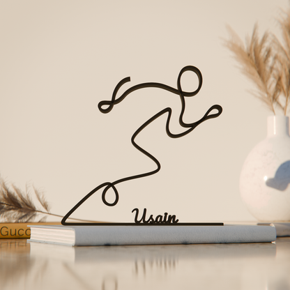 Runner/Sprinter - Customized Line Art Figure