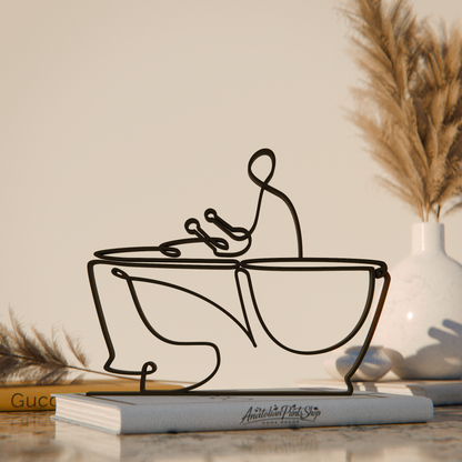 Timpani Player - Customized Line Art Figure